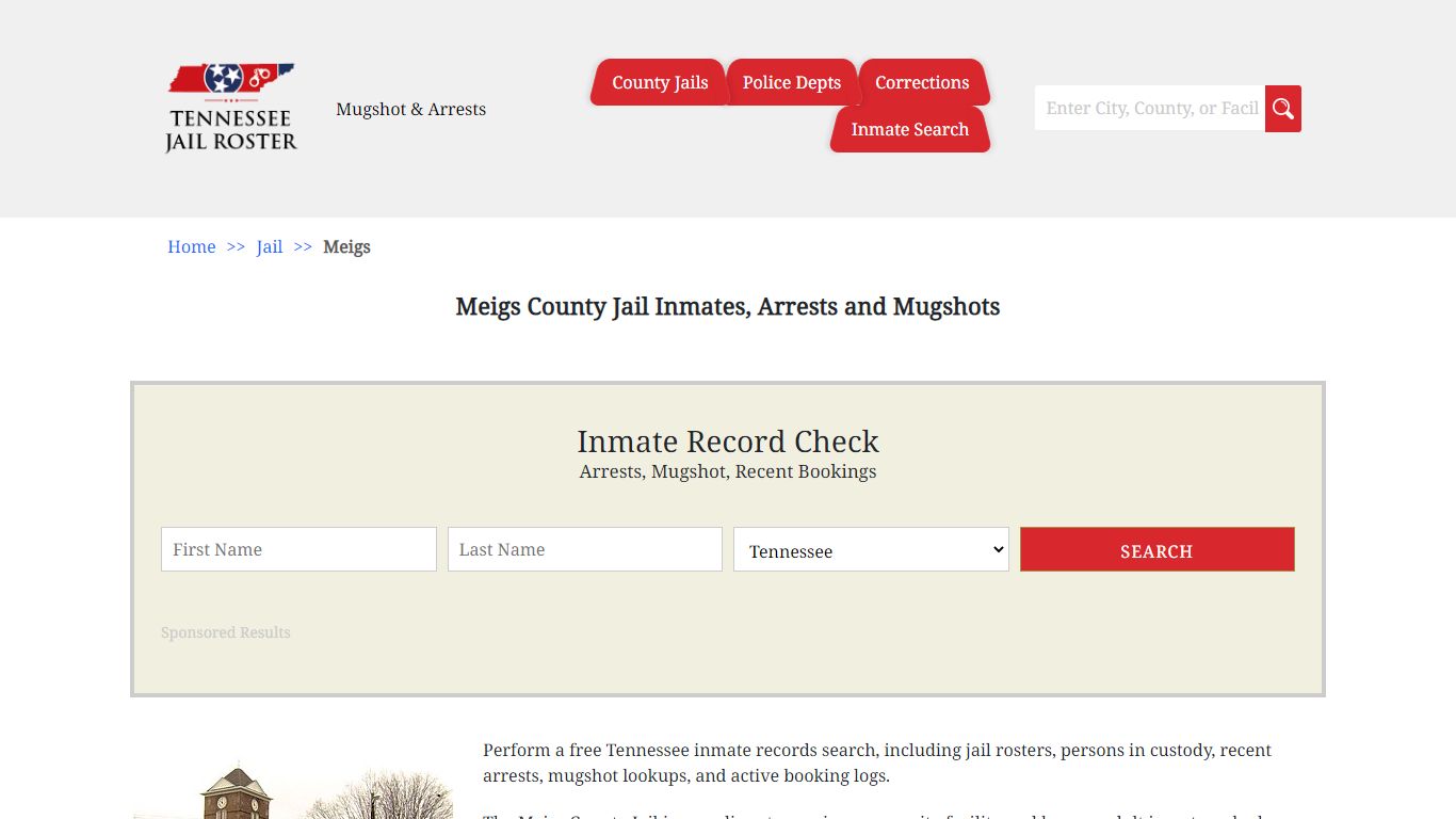 Meigs County Jail Inmates, Arrests and Mugshots | Jail Roster Search